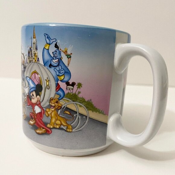 Vintage 1996 25th Anniversary Walt Disney World Remember the Magic Mug - Picture 8 of 16